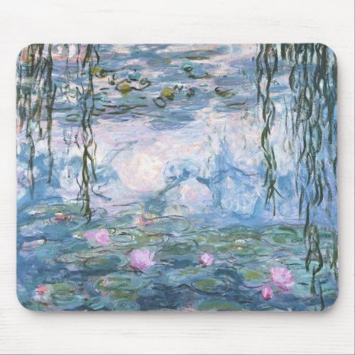 Claude Monet Impressionist Water Lillies Painting Mouse Pad