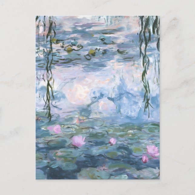 Claude Monet Impressionist Water Lillies Painting Postcard (Front)