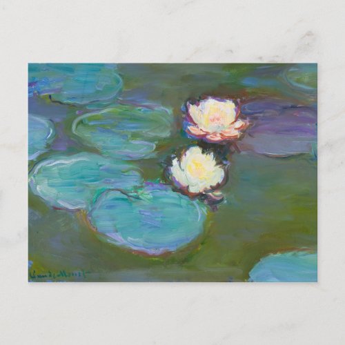 Claude Monet Impressionist Water Lillies Postcard
