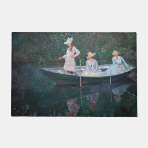 Claude Monet _ In the Norvegienne Boat at Giverny Doormat