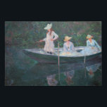 Claude Monet - In the Norvegienne Boat at Giverny Faux Canvas Print<br><div class="desc">In the Norvegienne Boat at Giverny / La Barque - Claude Monet,  Oil on Canvas,  1887</div>