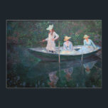Claude Monet - In the Norvegienne Boat at Giverny Invitation<br><div class="desc">In the Norvegienne Boat at Giverny / La Barque - Claude Monet,  Oil on Canvas,  1887</div>