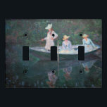 Claude Monet - In the Norvegienne Boat at Giverny Light Switch Cover<br><div class="desc">In the Norvegienne Boat at Giverny / La Barque - Claude Monet,  Oil on Canvas,  1887</div>