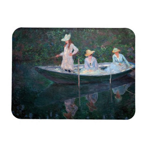 Claude Monet _ In the Norvegienne Boat at Giverny Magnet