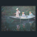 Claude Monet - In the Norvegienne Boat at Giverny Tablecloth<br><div class="desc">In the Norvegienne Boat at Giverny / La Barque - Claude Monet,  Oil on Canvas,  1887</div>