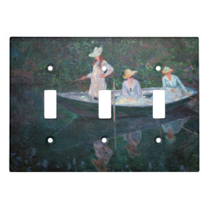 Claude Monet - In the Norwegian Boat Light Switch Cover