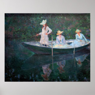 Claude Monet - In the Norwegian Boat Poster