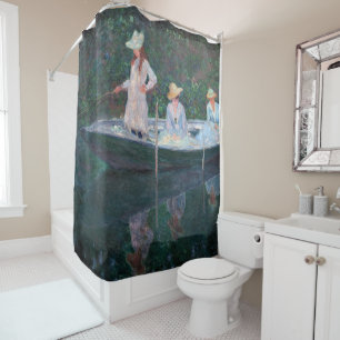 Claude Monet - In the Norwegian Boat Shower Curtain