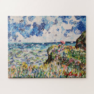 Claude Monet inspired Cliff Walk At Pourville Jigsaw Puzzle