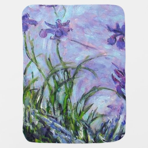 Claude Monet Iris Baby Blanket