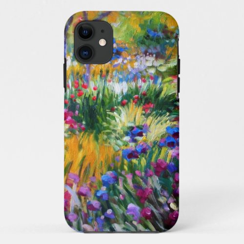 Claude Monet Iris Garden by Giverny iPhone 11 Case