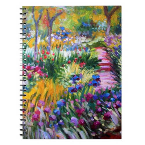 Claude Monet Iris Garden by Giverny Notebook