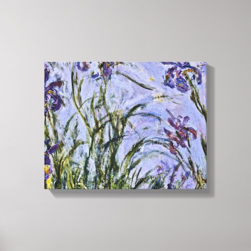 Claude Monet _ Iris Mauves Canvas Print