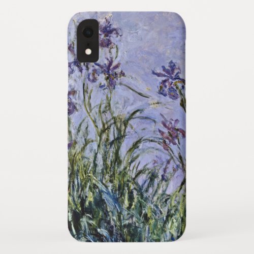 Claude Monet _ Iris Mauves iPhone XR Case