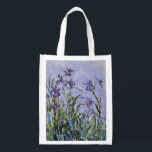Claude Monet - Iris Mauves Grocery Bag<br><div class="desc">Claude Monet - Iris Mauves. Famous art painting.</div>