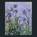 Claude Monet - Iris Mauves Poster<br><div class="desc">Claude Monet - Iris Mauves. Famous art painting.</div>