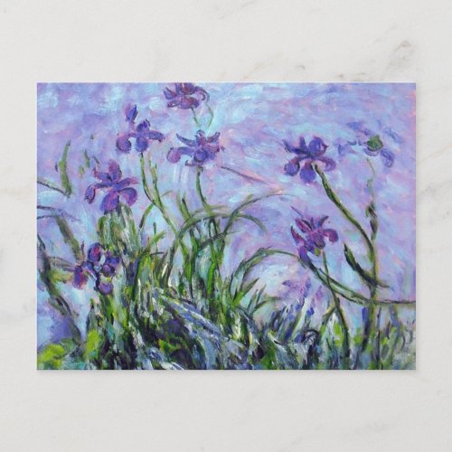 Claude Monet Iris Postcard