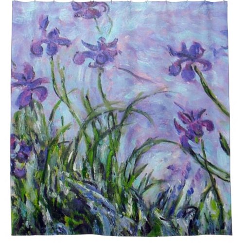 Claude Monet Iris Shower Curtain