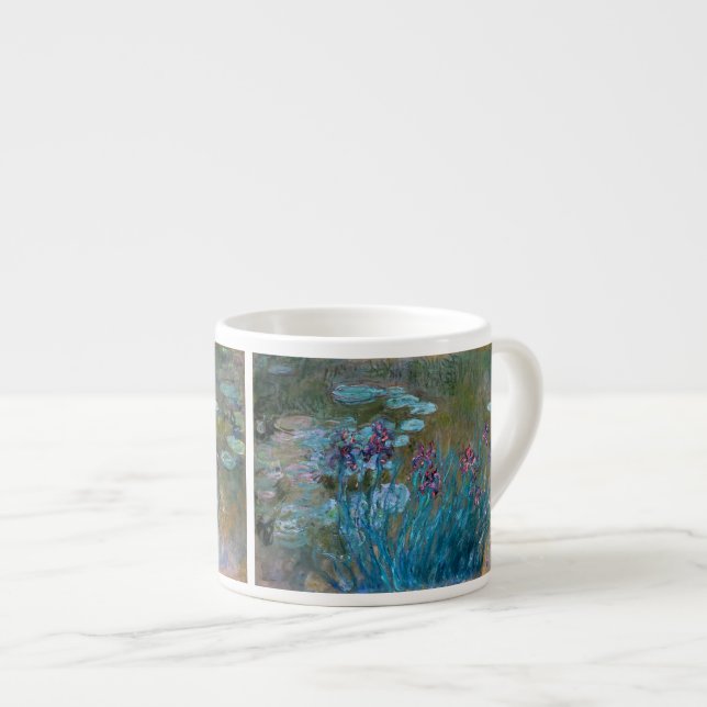 Claude Monet: Irises and Water Lilies Espresso Cup (Front Right)