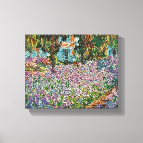 Claude Monet _ Irises In Monets Garden Canvas Print