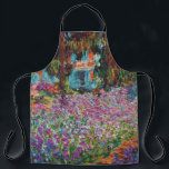 Claude Monet - Irises in Monet's Garden Fine Art Apron<br><div class="desc">This oil on canvas from 1900 shows a beautiful display of flowers and willow trees in Monet's garden. Unlike similar stores, Art Lover's Cafe features classic, high resolution works of art that have been carefully restored, color-balanced & retouched to remove spots & artifacts commonly found in most reproductions sold online....</div>