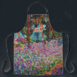 Claude Monet - Irises in Monet's Garden Fine Art Apron<br><div class="desc">This oil on canvas from 1900 shows a beautiful display of flowers and willow trees in Monet's garden. Unlike similar stores, Art Lover's Cafe features classic, high resolution works of art that have been carefully restored, color-balanced & retouched to remove spots & artifacts commonly found in most reproductions sold online....</div>
