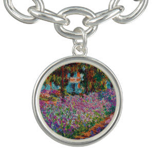 Claude Monet - Irises in Monet's Garden Fine Art Bracelet