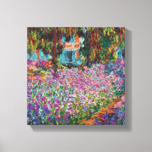 Claude Monet _ Irises in Monets Garden Fine Art Canvas Print