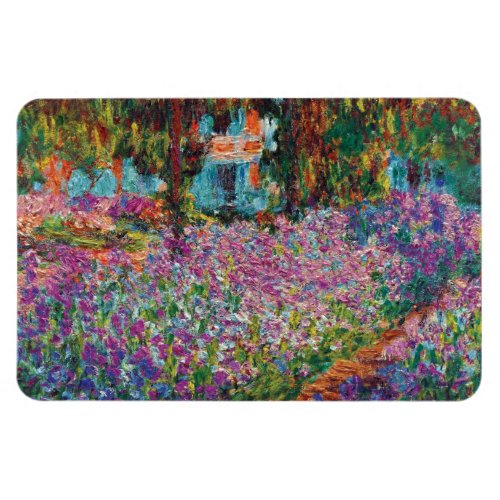 Claude Monet _ Irises in Monets Garden Fine Art Magnet
