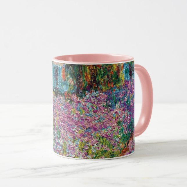 Claude Monet - Irises in Monet's Garden Fine Art Mug (Front Right)