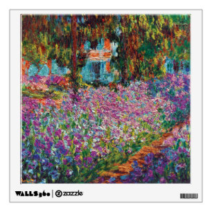 Claude Monet - Irises in Monet's Garden Fine Art Wall Sticker