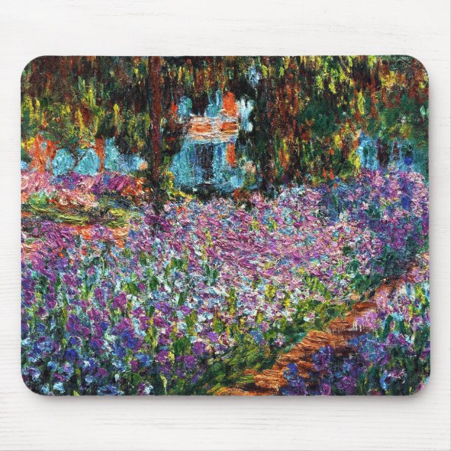 Claude Monet: Irises in Monet's Garden Mouse Pad (Front)