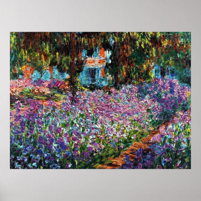 Claude Monet: Irises in Monet's Garden Poster (Front)