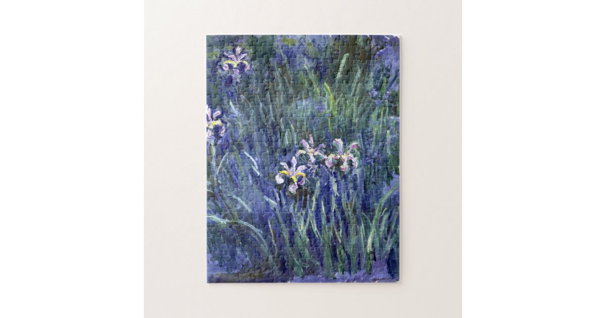 Claude Monet: Irises Jigsaw Puzzle | Zazzle