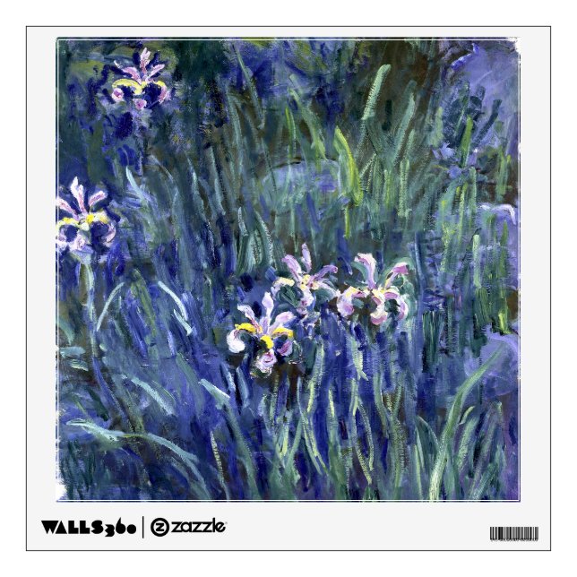 Claude Monet: Irises Wall Decal (Front)