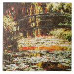 Claude Monet - Japanese Bridge And Water Lilies Tile at Zazzle