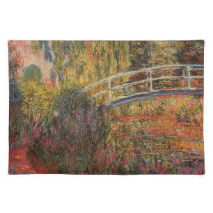 Claude Monet Japanese Bridge Giverny Art Cloth Placemat