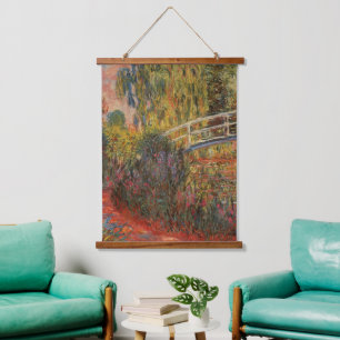 Claude Monet Japanese Bridge Giverny Art Hanging Tapestry