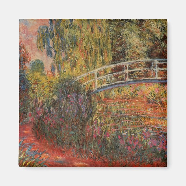 Claude Monet Japanese Bridge Giverny Art Magnet (Front)