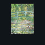 Claude Monet Japanese Bridge Water Lily Art Canvas Print<br><div class="desc">"The Water-Lily Pond" (1899) is one of the most beloved masterpieces by Claude Monet, the pioneer of French Impressionism. This iconic painting depicts the serene beauty of his private garden in Giverny. A gracefully arched Japanese wooden bridge spans a tranquil pond covered in blooming water lilies. Monet masterfully uses a...</div>