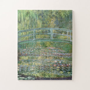 Claude Monet Japanese Bridge Water Lily Art Jigsaw Puzzle