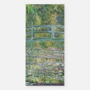 Claude Monet Japanese Bridge Water Lily Art Magnetic Notepad