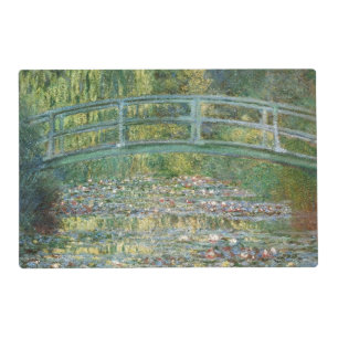 Claude Monet Japanese Bridge Water Lily Art Placemat