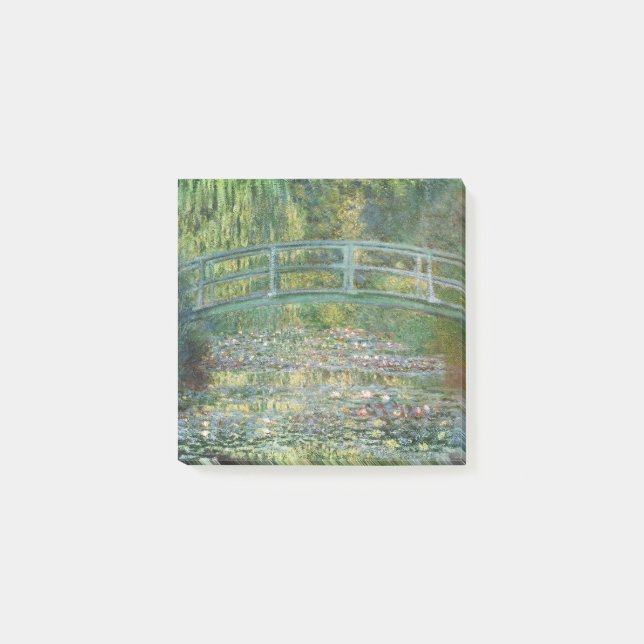 Claude Monet Japanese Bridge Water Lily Art Post-it Notes (Front)