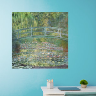Claude Monet Japanese Bridge Water Lily Art Wall Decal