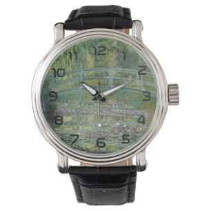 Claude Monet Japanese Bridge Water Lily Art Watch