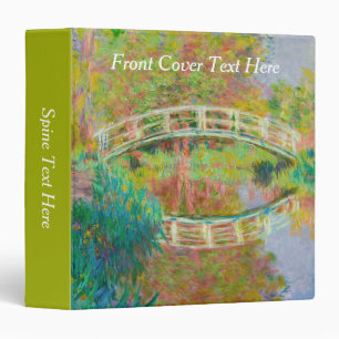 Claude Monet - Japanese Footbridge, Giverny 3 Ring Binder