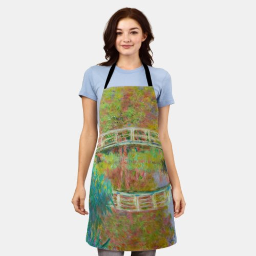 Claude Monet _ Japanese Footbridge Giverny Apron