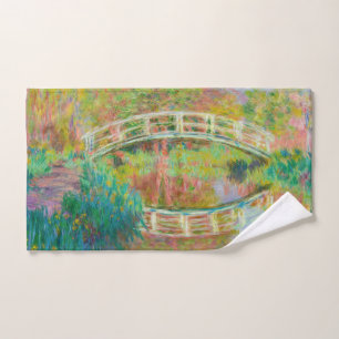 Claude Monet - Japanese Footbridge, Giverny Bath Towel Set