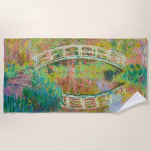 Claude Monet - Japanese Footbridge, Giverny Beach Towel